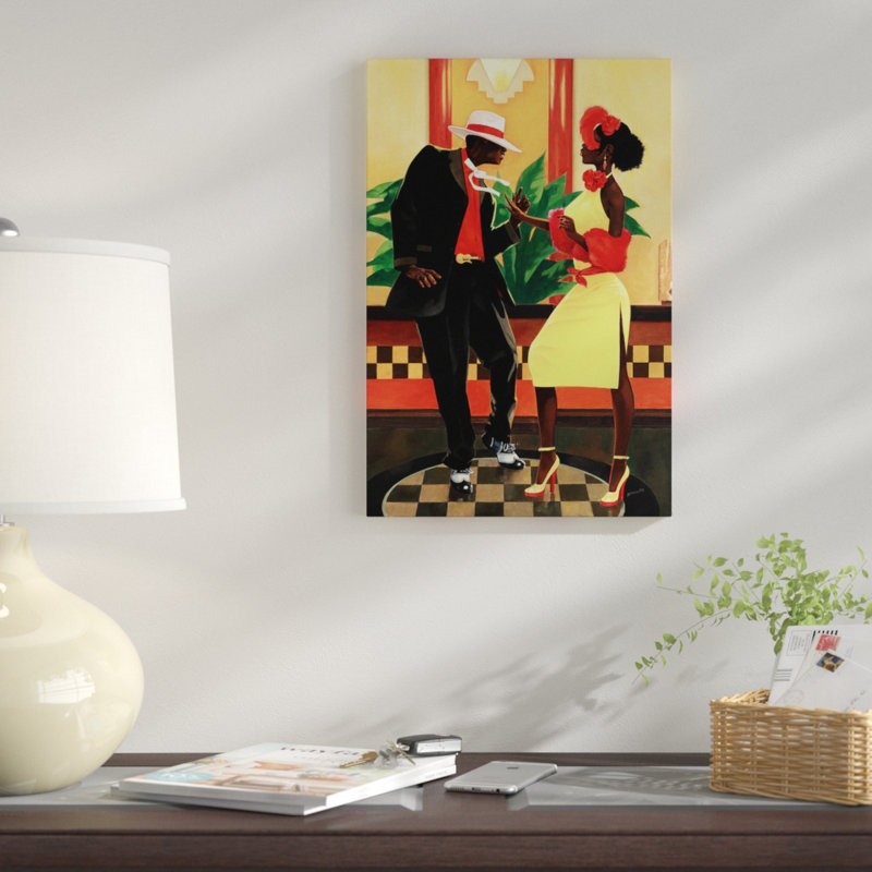 «Night Out II», impression sur toile, H 12 po x l 8 po x P 0,75 po, Toile tendue, Pas de tapis