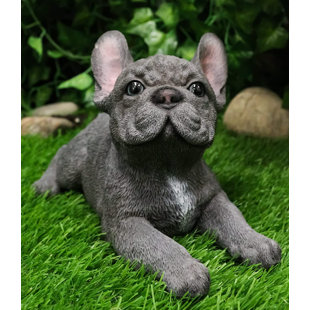 Stupell Industries Cute French Bulldog Puppy Sitting On Glam