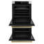 ZLINE 30 in. Autograph Double Wall Oven w/ Air Fry and Self Clean w/ Black Handles-176861432-176861430