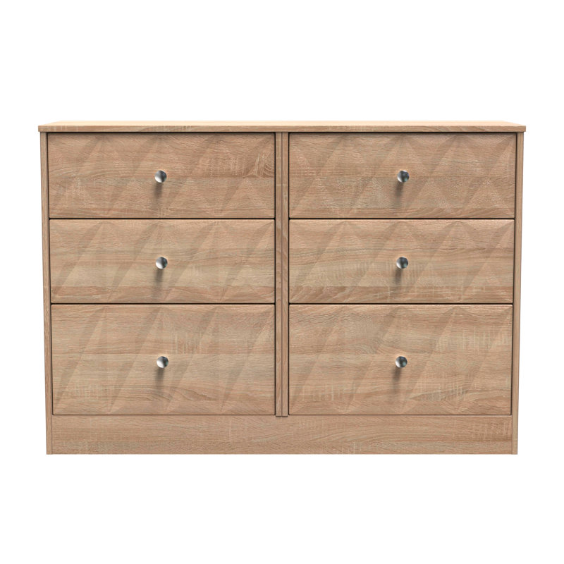 Ceinwen 115cm W 6 - Drawer Chest of Drawers, Bardolino Oak