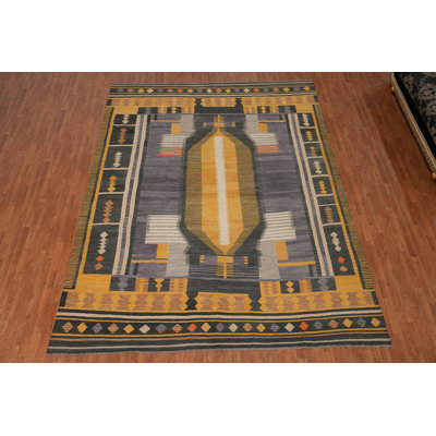Tapis rétro Kilim 10 x 13