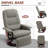 Faux Leather Manual Recliner,wood-18842067