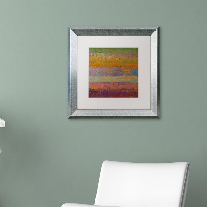 « line », reproduction d’art encadrée, H 16 po x l 16 po x P 0,5 po, Blanc, Cadre noir