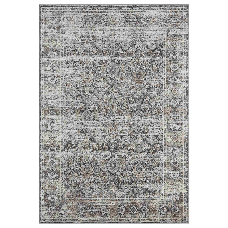 Tapis Menchaca DESIGN 9913 - Gris, Tapis de couloir 2 pi 8 po x 7 pi 11 po