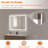 Swarm 42 in. W x 36 in. H Rectangular Frameless LED Wall Bathroom Vanity Mirror-1164685548