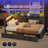 Upholstered Daybed With Storage 2 Drawers And Charging Station, Day Bed Frame With LED Lights And Storage Headboard, No Box-Spring Needed-295992425