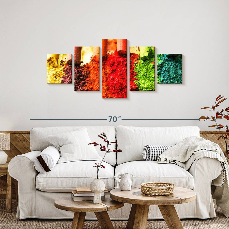 Crushed Chalks, 24" H x 55" W