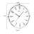 White Round Analog Wall Clocks