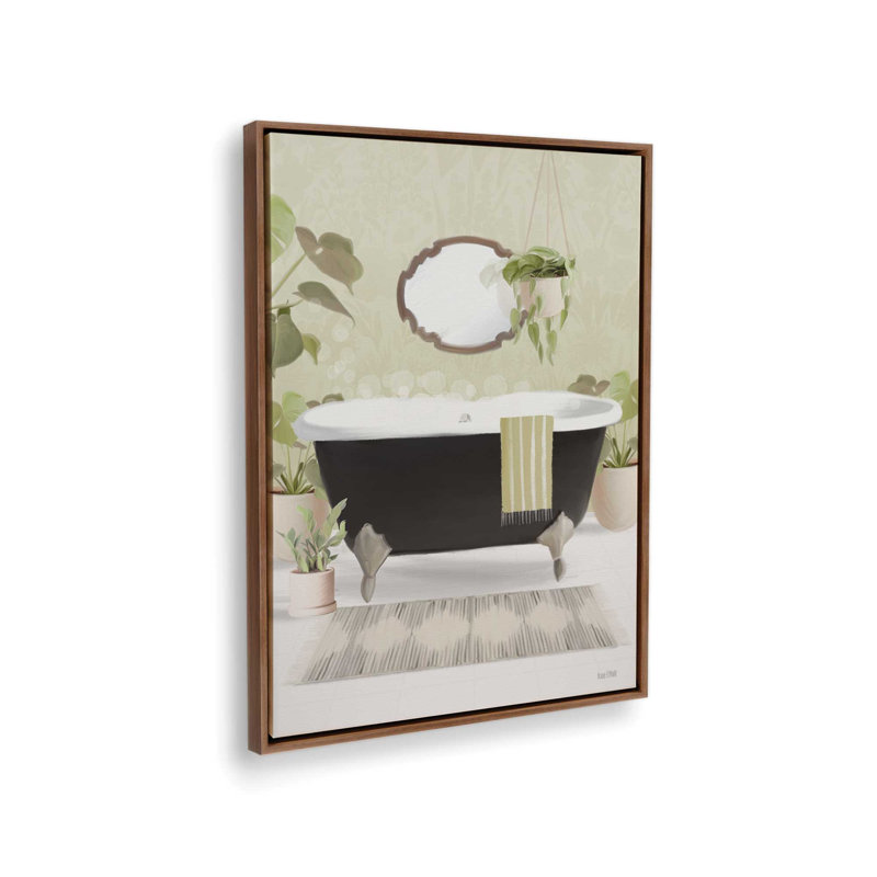 «Soak Into Nature II» par House Fenway, reproduction d'art, L 24 po x H 32 po, Toile avec cadre, Brun
