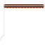Dakota Fields 300cm W x 250cm D Polyester Orange/Brown Cover Retractable Patio Awning-1103259797