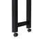 Îlot de cuisine 74,8 po noir - Chariot roulant avec table de salle à manger, 3 tiroirs, prise de courant, support à épices et armoire à 2 portes