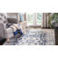 Tapis oriental iranien crème / bleu marine-1635110989