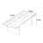 Dark Walnut Solid Wood Rectangular Coffee Table