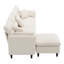 Canapé modulaire en L Cloud Chenille-72907276