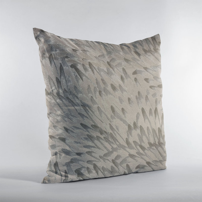 Coussin imprimé animal Feather Bird, 26 po x 26 po, Brun