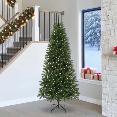  Artificial Christmas Tree with 300 LEDs  PE and PVC