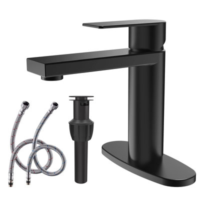 Single-handle Bathroom Faucet with Drain Assembly