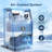 Coolake Commercial Ice Maker 200 Lbs/24h, Air Cooled Under Counter Ice Machine With 55 Lbs Ice Storage For Home Bar