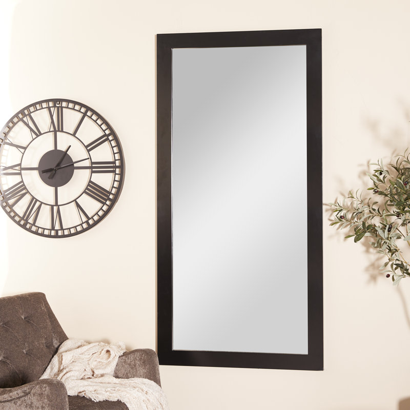 Miroir mural, Noir, 64,88 po x 32,5 po