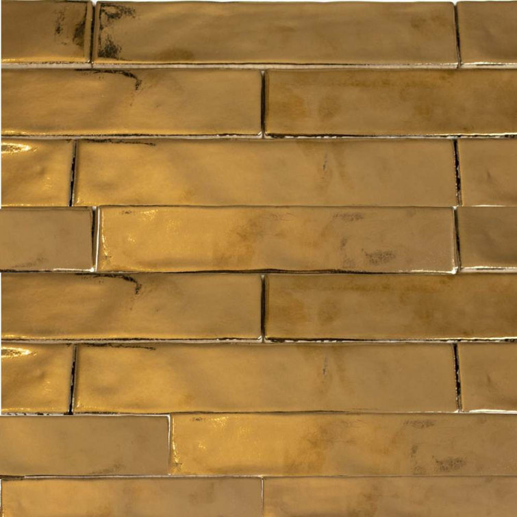 Midas 2" x 10" Ceramic Brick Look Subway Wall Use Tile