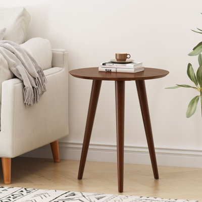 Bryoni Round Mid-Century End Table