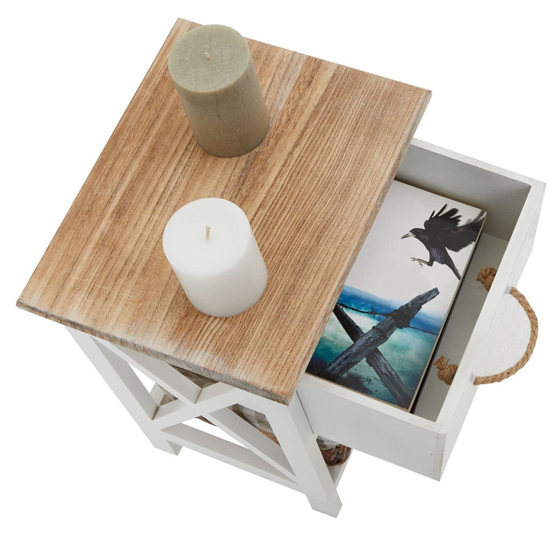 Mayhews 32 cm W Bedside Table