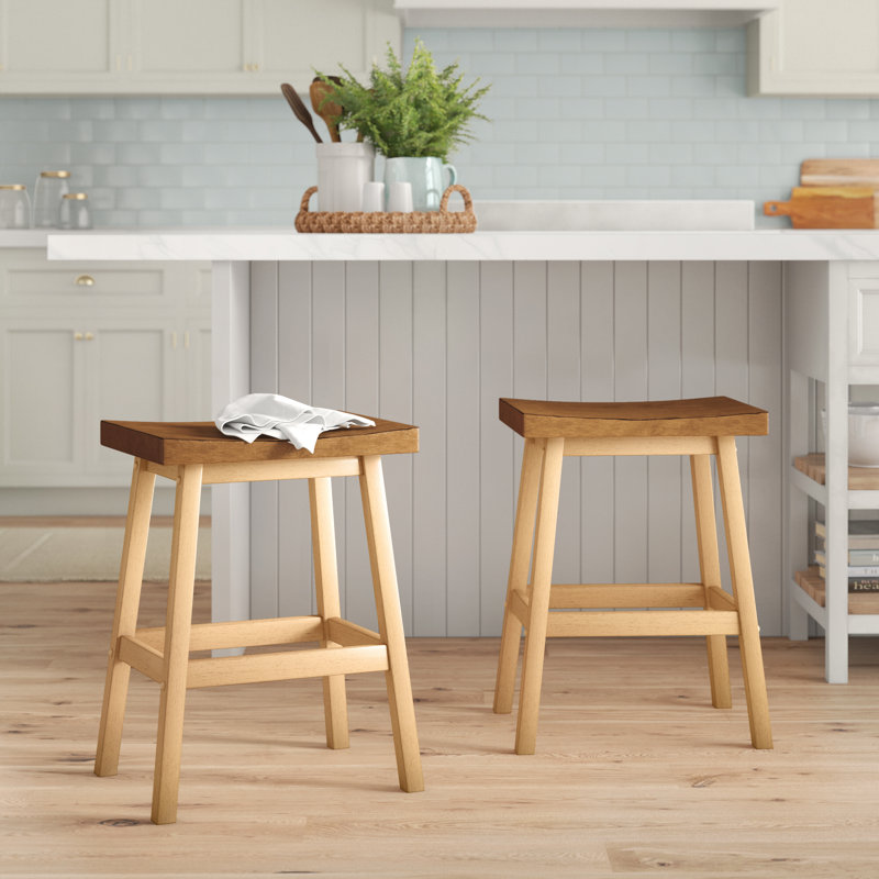 Tabouret de comptoir 24 po Orviston, Brun / beige
