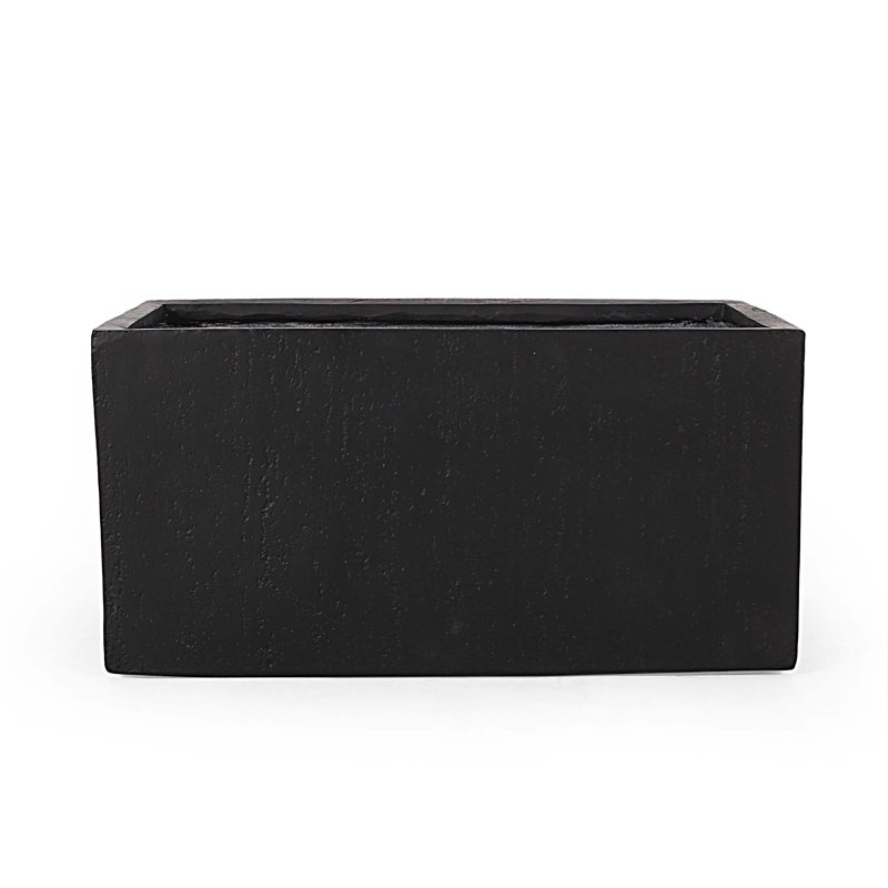 Planter. No assembly is required., 16.03" H x 31.28" W x 15.72" D, Black