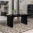 Catherine Rectangular 84-Inch Wood Dining Table Black