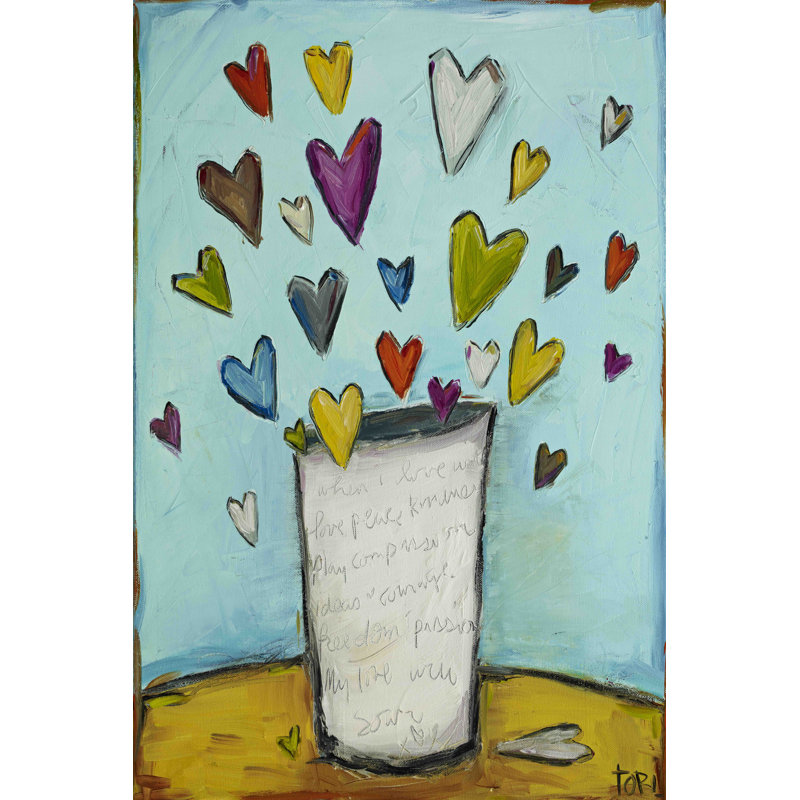 Reproduction d’art sur toile tendue "i willrons" par tori campisi, H 36 po x l 24 po
