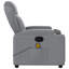 Fauteuil inclinable de massage en tissu vidaXL, dossier et repose-pieds réglables-97814432