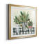 Christmas Gingham I - ensemble de 2 reproductions d'art sur toile tendue-2001614665-2001614671-2001614667