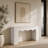 63" Wooden Console Table, Multi-purpose Entryway & Behind Sofa Table with Storage Shelving