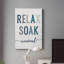 Relax Soak Unwind - Art textuel sur toile tendue-1753825942