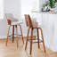 Tabouret de bar et de comptoir Saltram avec repose-pieds carré (ensemble de 2)-88309808-88309809-90140855