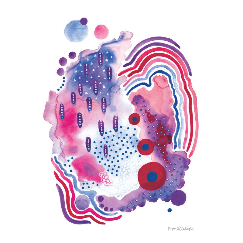 Organic III 1 Piece Wrapped Canvas Wall Art, 30cm H x 46cm W x 3.8cm D