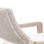 Chaise de patio avec coussins Kettil