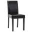 Chaise en cuir synthétique Barnesville, noir