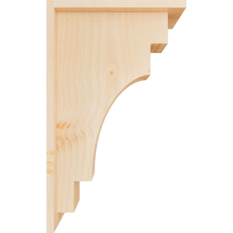 Corbeau méditerranéen avec contre-plaque, H 20 po x l 5,5 po x P 12 po, Sapin de Douglas, Lisse