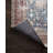 Adele Oriental Blue/Brick Area Rug -23169680
