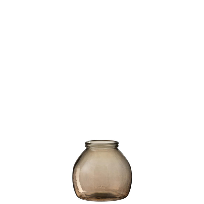 Tyla Glass Table Vase 1, Light Brown