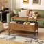 Table basse à plateau relevable avec rangement