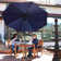 Delaplaine 9' Solid Octagon Market Umbrella with Push-Button Tilt