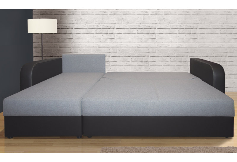 Mali 5 Seater Sofa Bed, Grey/Black