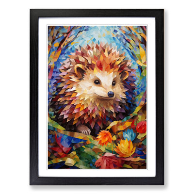Hedgehog Cubism No.3 - Framed Print