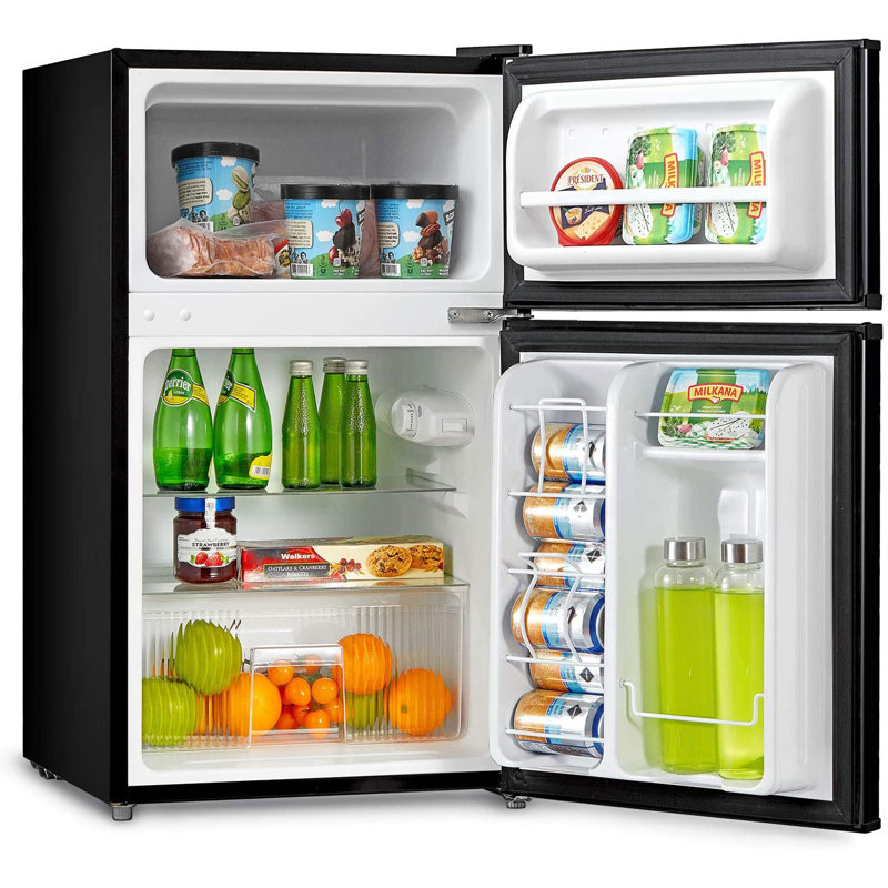 3,1 cu. ft. réfrigérateur compact avec congélateur, Noir