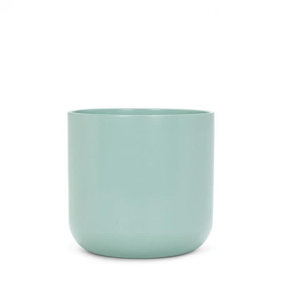 Pot à fleurs rond vert menthe