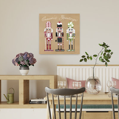 Festive Nutcrackers I, art contemporain abstrait