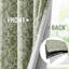 Rideaux obscurcissant pour chambre à coucher avec rideaux verts à motif damassé à œillets-186460369