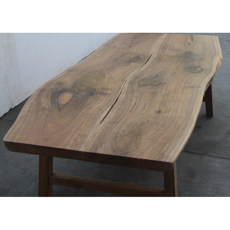 Artissance Live Edge Solid Walnut Natural Wood Coffee Table, 18 Inch Tall (Color & Size May Vary)